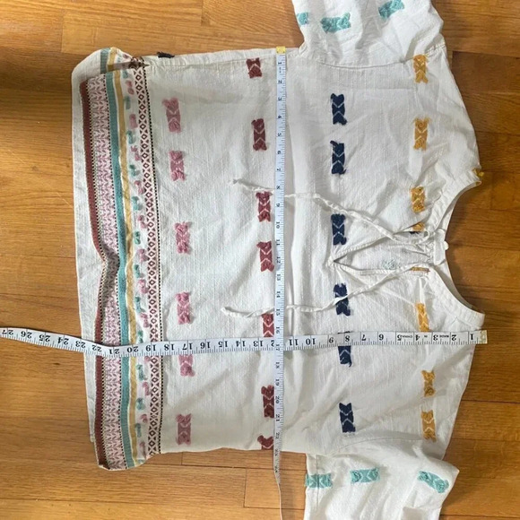 Lou & Grey Embroidered Boho Peasant Top - Picture 15 of 15